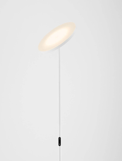 Nova Luce LED Stehleuchte Sinkro dimmbar 30W warmweiss 3000K Weiß Stahl 181cm 9002083