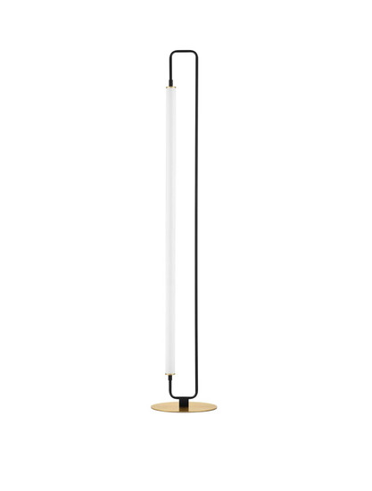 Nova Luce LED Stehleuchte Wetro 32W warmweiss 3000K Schwarz Gold Metall 150cm 9002085
