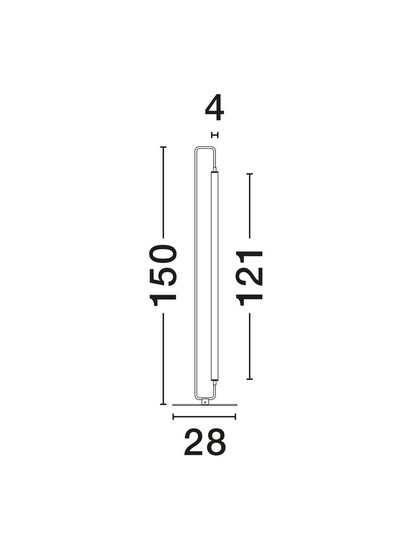 Nova Luce LED Stehleuchte Wetro 32W warmweiss 3000K Schwarz Gold Metall 150cm 9002085