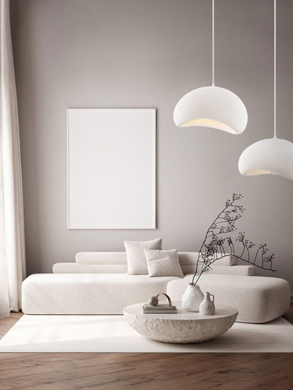 Nova Luce Pendelleuchte Aere E27 Weiß 40x32cm 9002660