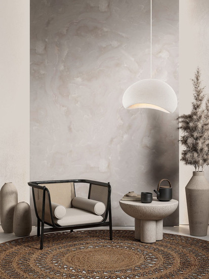 Nova Luce Pendelleuchte Aere E27 Weiß 60x48cm 9002662