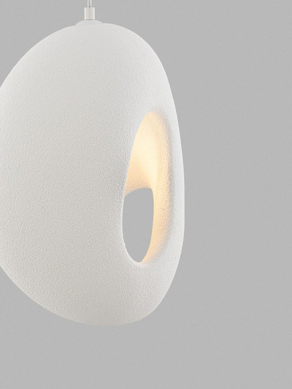 Nova Luce Pendelleuchte Tempus E27 Weiß 40x30cm 9002670