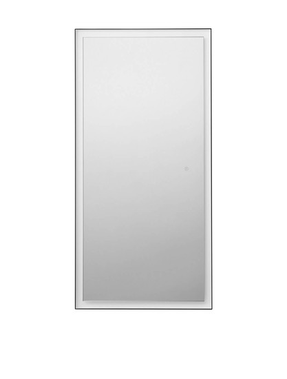 Nova Luce LED Spiegel Adon 42W neutralweiss 4000K IP44 Schwarz Weiß Aluminium Spiegelglas 150x75cm 9006018