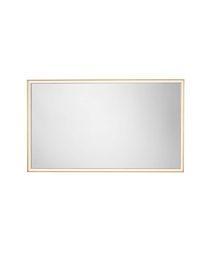 Nova Luce LED Spiegel Ambor dimmbar 49W neutralweiss 4000K IP44 Gold Aluminium Spiegelglas 120x70cm 9006020