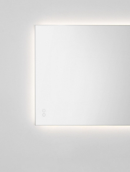 Nova Luce LED Spiegel Alda 48W warmweiss 3000K IP44 Aluminium Spiegelglas 80x60cm 9006026
