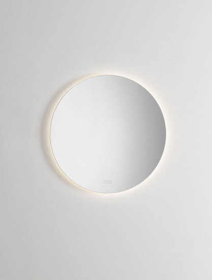 Nova Luce LED Spiegel Alda dimmbar 33W warmweiss 3000K IP44 Aluminium Spiegelglas Ø60cm 9006028