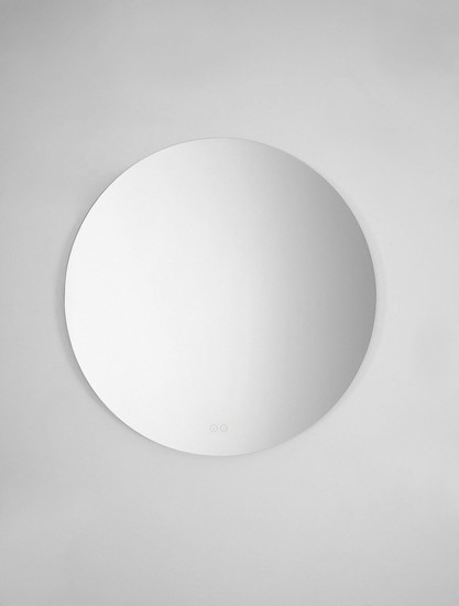 Nova Luce LED Spiegel Alda dimmbar 42W warmweiss 3000K IP44 Aluminium Spiegelglas Ø80cm 9006029