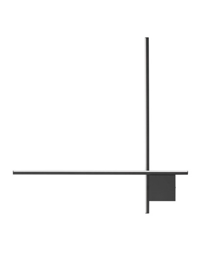 Nova Luce LED Wandleuchte Cross dimmbar 21W warmweiss 2700K Schwarz Aluminium 80x80cm 9006086
