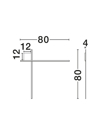 Nova Luce LED Wandleuchte Cross dimmbar 21W warmweiss 3000K Schwarz Gold Aluminium 80x80cm 9006087