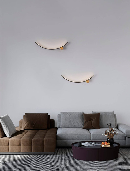 Nova Luce LED Wandleuchte Kima 14W warmweiss 3000K Schwarz Gold Aluminium 62,5x14,5cm 9006094