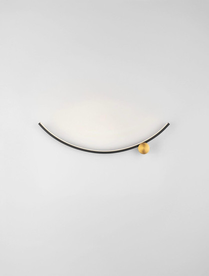 Nova Luce LED Wandleuchte Kima 14W warmweiss 3000K Schwarz Gold Aluminium 62,5x14,5cm 9006094