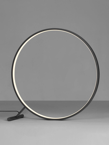 Nova Luce LED Stehleuchte Hola 46W warmweiss 3000K Schwarz Aluminium Ø80cm 9006098