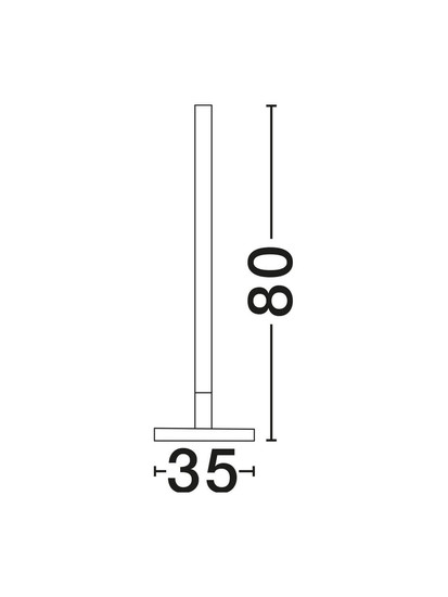 Nova Luce LED Stehleuchte Hola 46W warmweiss 3000K Schwarz Aluminium Ø80cm 9006098
