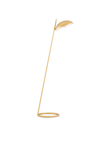 Nova Luce LED Stehleuchte Flute dimmbar 30W warmweiss 3000K Gold Aluminium 153cm 9006099