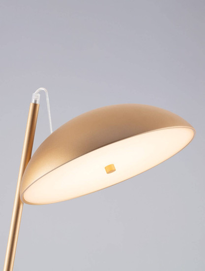 Nova Luce LED Stehleuchte Flute dimmbar 30W warmweiss 3000K Gold Aluminium 153cm 9006099