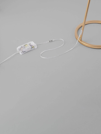 Nova Luce LED Stehleuchte Flute dimmbar 30W warmweiss 3000K Gold Aluminium 153cm 9006099