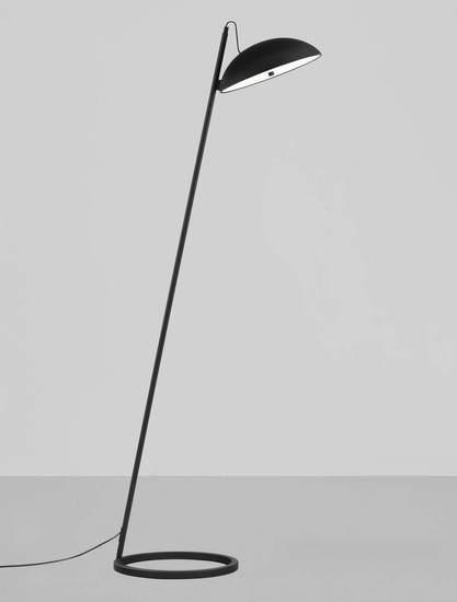Nova Luce LED Stehleuchte Flute dimmbar 30W warmweiss 3000K Schwarz Aluminium 153cm 9006100