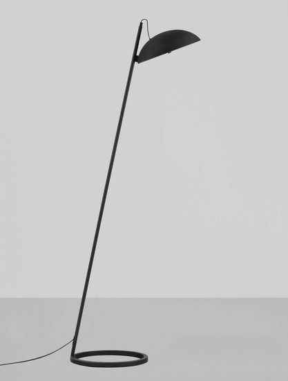 Nova Luce LED Stehleuchte Flute dimmbar 30W warmweiss 3000K Schwarz Aluminium 153cm 9006100