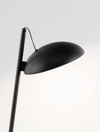 Nova Luce LED Tischleuchte Flute dimmbar 18W warmweiss 3000K Schwarz Aluminium 53x28cm 9006102