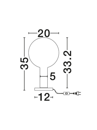 Nova Luce LED Tischleuchte Nostos dimmbar 3W warmweiss 3000K Gold Weiß Glas Metall Ø20cm 9009103