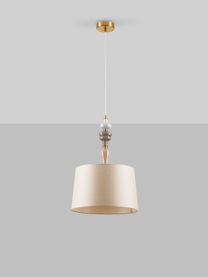 Nova Luce Pendelleuchte Damo E27 Mehrfarbig Metall Keramik Ø34cm 9009146