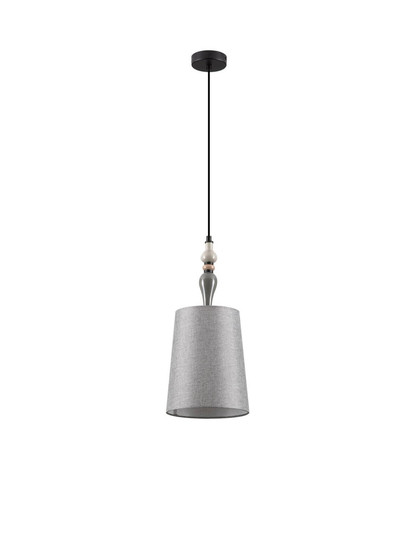 Nova Luce Pendelleuchte Damo E27 Schwarz Grau Braun Metall Keramik Ø22cm 9009150
