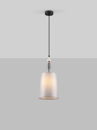 Nova Luce Pendelleuchte Damo E27 Schwarz Grau Braun Metall Keramik Ø22cm 9009150