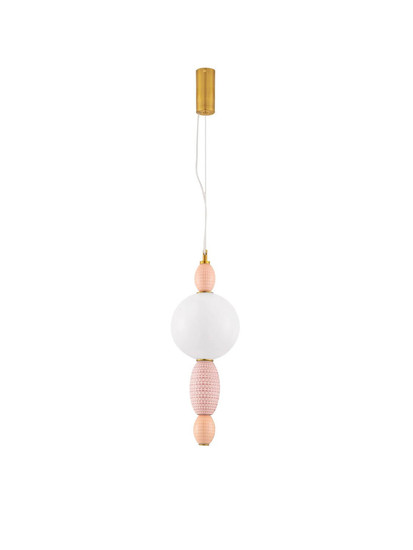 Nova Luce LED Pendelleuchte Obrie 12W warmweiss 3000K Mehrfarbig Glas Metall Ø20cm 9009152