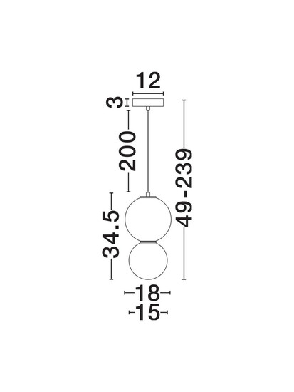 Nova Luce LED Pendelleuchte Noesis 6W warmweiss 3000K Bordeaux Schwarz Opal Glas Metall Ø18cm 9009195