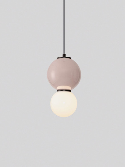 Nova Luce LED Pendelleuchte Noesis 4W warmweiss 3000K Mokka Schwarz Opal Glas Metall Ø15cm 9009200