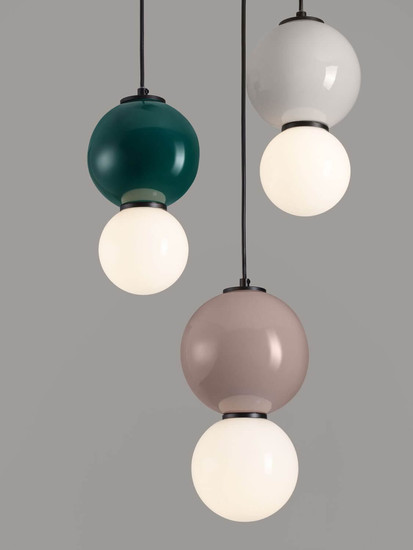 Nova Luce LED Pendelleuchte Noesis 14W warmweiss 3000K Mehrfarbig Glas Metall Ø30cm 9009202