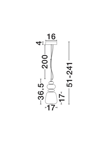 Nova Luce LED Pendelleuchte Palo dimmbar 12W warmweiss 3000K Mehrfarbig Glas Metall Ø17cm 9009205
