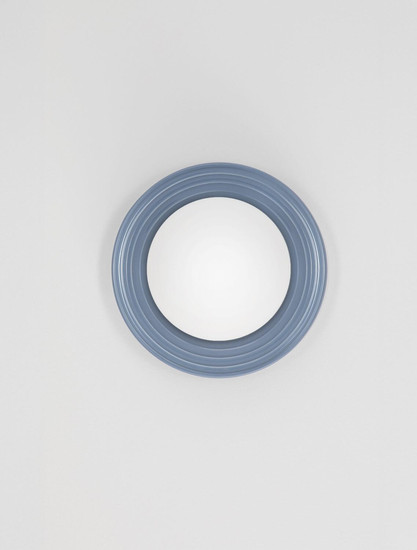 Nova Luce Wandleuchte Orbique G9 Graublau Opal Glas Keramik Ø22cm 9009209