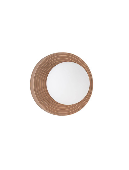 Nova Luce Wandleuchte Orbique G9 Karamell Opal Glas Keramik Ø22cm 9009212