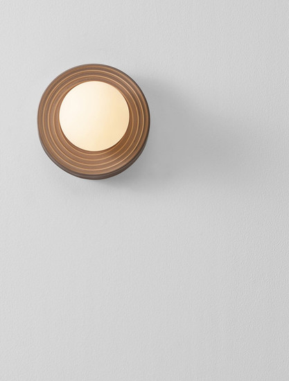 Nova Luce Wandleuchte Orbique G9 Mokka Opal Glas Keramik Ø16cm 9009214