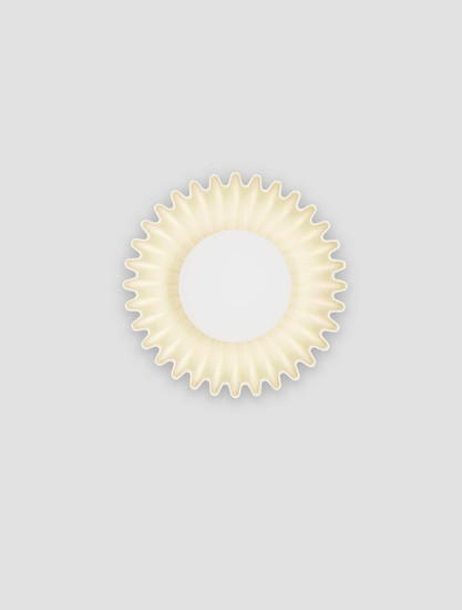Nova Luce Wandleuchte Petel G9 Creme Opal Glas Keramik Ø23,5cm 9009218