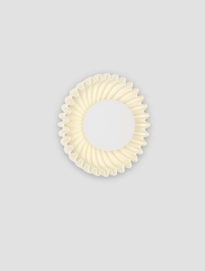 Nova Luce Wandleuchte Petel G9 Creme Opal Glas Keramik Ø23,5cm 9009218