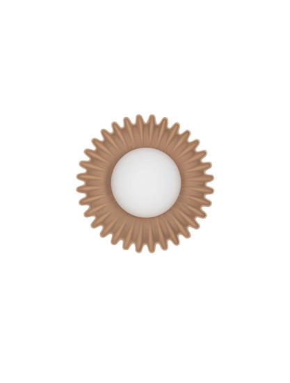 Nova Luce Wandleuchte Petel G9 Karamell Opal Glas Keramik Ø23,5cm 9009220