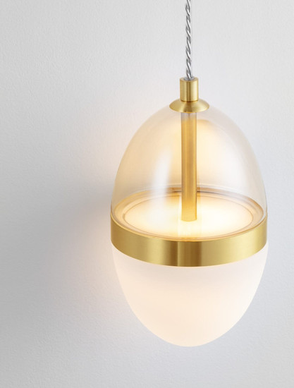 Nova Luce LED Wandleuchte Egna 13W warmweiss 3000K Cognac Gold Opal Glas Metall 48x12cm 9009282