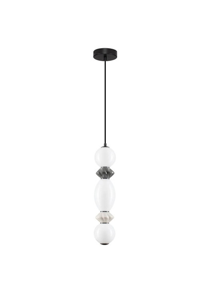 Nova Luce LED Pendelleuchte Pallina dimmbar 14W warmweiss 3000K Mehrfarbig Glas Metall Ø12cm 9009302