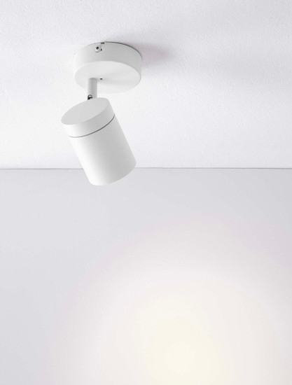 Nova Luce Deckenleuchte Alma GU10 IP44 Weiß Aluminium Ø8cm 9011314