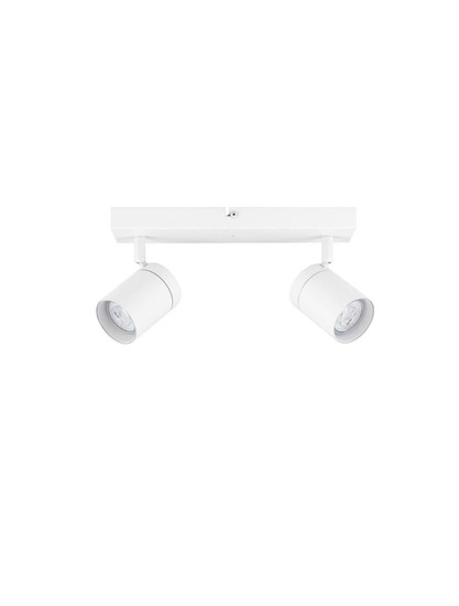 Nova Luce Deckenleuchte Alma 2-flammig 2xGU10 IP44 Weiß Aluminium 37x13cm 9011316