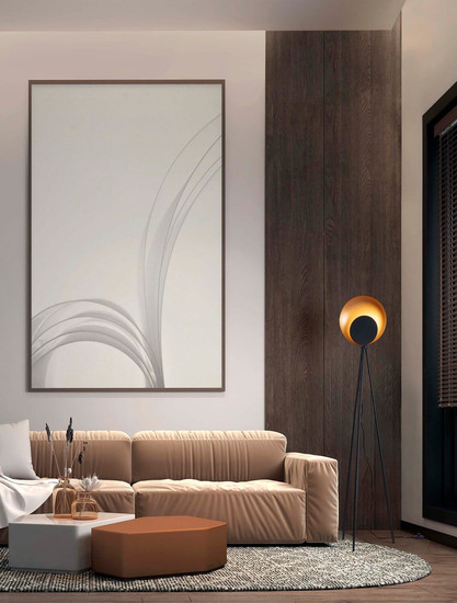 Nova Luce LED Stehleuchte Kitro 12W warmweiss 3000K Schwarz Gold Metall 151cm 9011320