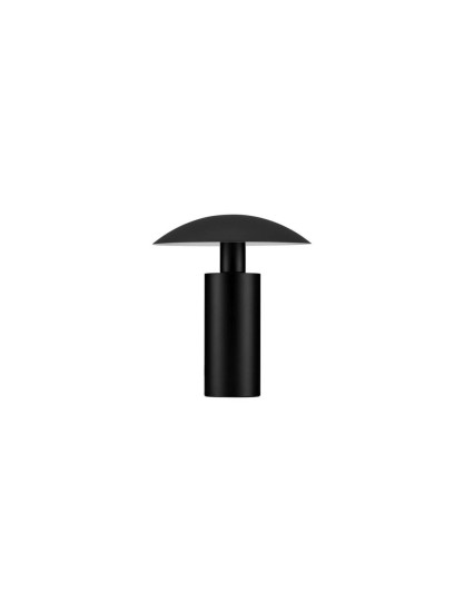 Nova Luce LED Tischleuchte Karpos 5W warmweiss 3000K Schwarz Metall Ø20cm 9011321