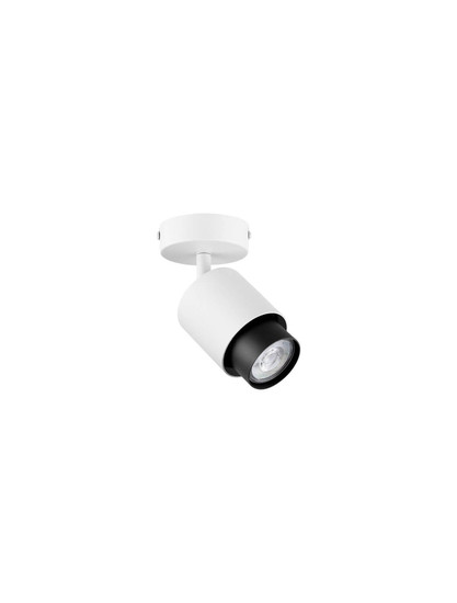 Nova Luce Deckenstrahler Ison schwenkbar GU10 Weiß Metall Ø8cm 9011324