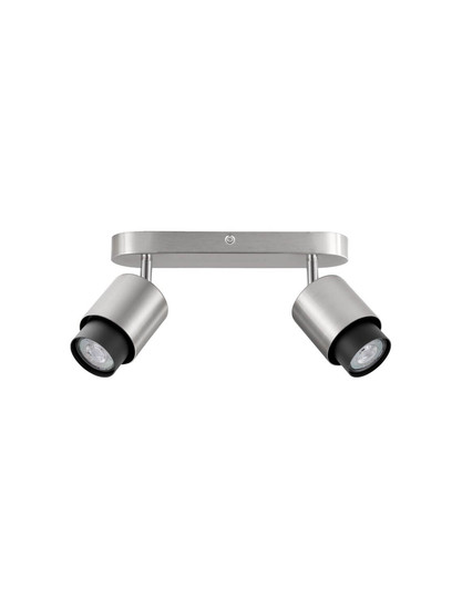 Nova Luce Deckenstrahler Ison schwenkbar 2-flammig 2xGU10 Nickel Metall 40x17cm 9011327