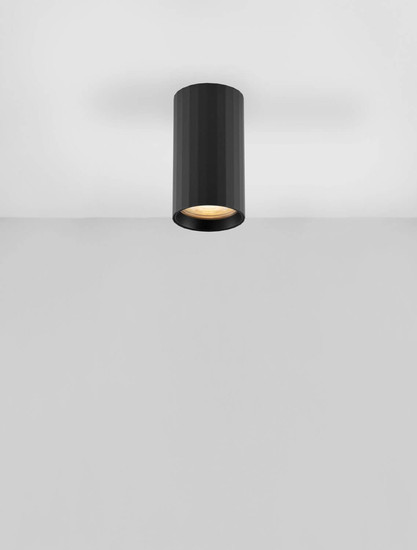 Nova Luce Deckenleuchte Mare GU10 Schwarz Aluminium Ø5,5cm 9011333