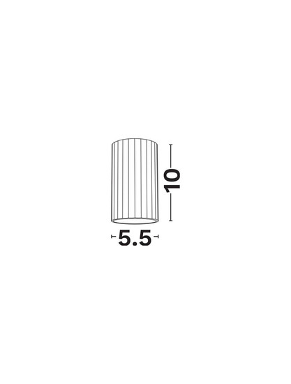 Nova Luce Deckenleuchte Mare GU10 Schwarz Aluminium Ø5,5cm 9011333