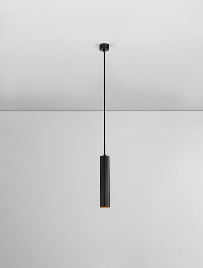 Nova Luce Pendelleuchte Mare GU10 Schwarz Aluminium Ø5,5cm 9011335