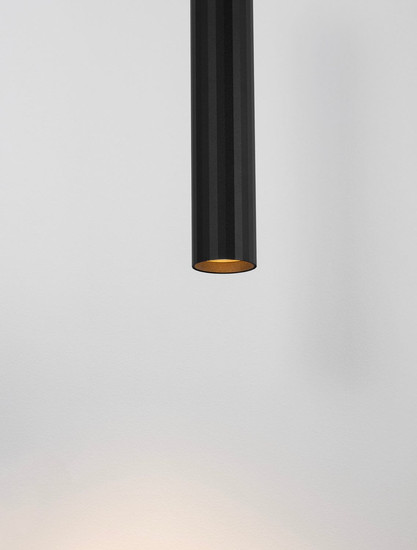 Nova Luce Pendelleuchte Mare GU10 Schwarz Aluminium Ø5,5cm 9011335